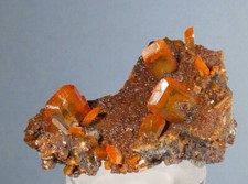 WULFENITE ON MIMETITE - REDUCED - Red Cloud Mine, La Paz County, Arizona picture