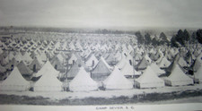 Camp Sevier S.C. Infantry Tents Photo 1918 WWI Original Panoramic 34