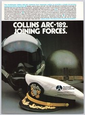 Rockwell International Collins ARC-182 Military Print Ad 1987 Vintage picture