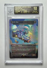 2022 MTG Fortnite Foil BATTLE BUS Smuggler's Copter Secret BGS Black Label 10 picture