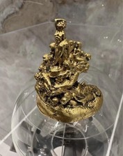 Antique Italian 18k Yellow Gold miniature Sculpture Dead Hole 96 .5 gram Rare picture