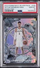 2023 PANINI NATIONAL SILVER PACKS MARKETING #VW VICTOR WEMBANYAMA RC PSA 10 picture