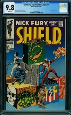 Nick Fury #1 CGC 9.8 1968 Agent of Shield Avengers White Pages G11 110 cm picture