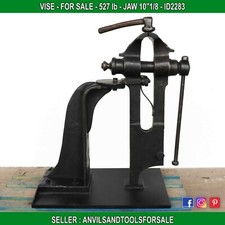 Monster vise (French) 527 lb Jaw 10'1/8 - anvil - ID 2283 picture
