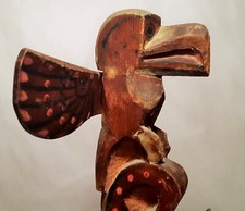 TOMMY MOSES vtg totem pole wood carving haida tlingit pnw antique bc canada art picture
