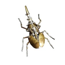 3D Metal Puzzles, Steampunk Bug Sculpture Hercules Beetle Mechanical Insects Mod picture