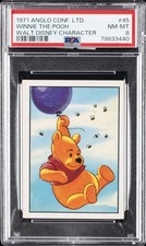 1971 ANGLO CONFECTIONERY LTD. WALT DISNEY CHARACTER #45 WINNIE THE POOH PSA 8 picture