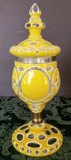 Prutscher, Otto Presentation Goblet/Dish Lidded Triple Cased Multi-Beveled picture