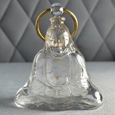 C1920 ULTRA RARE OLD VINTAGE HOUBIGANT BUDDHA PERFUME BOTTLE ANTIQUE BACCARAT picture