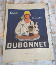 RARE 1920's JEAN CARLU AD 2 SIDE LEOPOLD VERGER ANTIQUE FRANCE VTG 16X12 MCM picture