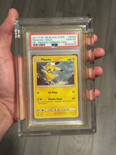 PIKACHU BLACK STAR PROMO SM98  2017 POKEMON HOLO PSA 10 LOW POP 27 GM 2.8% picture