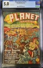 Planet Stories 1939 Winter, #1. CGC 5.0 VG/FN. Pulp picture