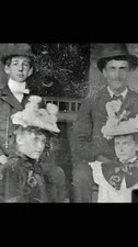 Antique Tintype Origin Billy The Kid w/ Pat Garrett, Catherine McCarty, Aunt Bea picture