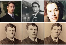 VTG Cabinet Card PHOTOGRAPH Young man Brooklyn NY Immortal Keanu Reeves ? Duryea picture