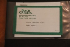 Busch Gardens Master Tape B-Roll Video From 1987 with Letter VERY RARE Collector picture