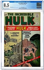 Incredible Hulk 4 CGC 8.5 (1962 Marvel Comics) Origin Hulk Rare High Grade OWW picture