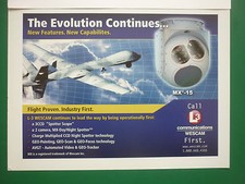 4/2006 PUB L3 COMMUNICATIONS WESCAM MX-15 DRONE PREDATOR ORIGINAL AD picture