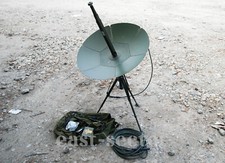 Military Parabolic Folding Antenna Communication Thales Racal Radio UK British picture