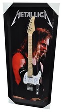 METALLICA SIGNED GUITAR FRAME TELECASTER HETFIELD ULRICH HAMMETT + PASS AS-02475 picture
