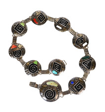 Navajo Dineh/Navajo Storyteller/Contemporary Reversible Concho Belt   ca. 1999 picture