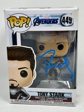Robert Downey Jr. Signed Tony Stark Funko Pop Avengers Marvel Iron Man JSA COA picture