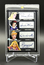 Disney PRINCESS QUAD AUTO 💥 BLACK Kaleidoscope /10 - 23 Topps Chrome Disney 100 picture