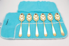 Tiffany & Co. 18K Yellow Gold Set of 6 Six 4.75