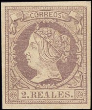 Private Deal Selection. * MH 56. 1860. 2 real intense lilac. Huge margin picture