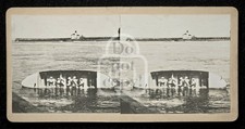 Incredible Stereoview of USLSS Rescue Boat. Coquille, Oregon. C 1890's Coos Co. picture