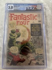 Fantastic Four #1 (1961) CGC 3.0 and Fantastic Four #2 1962 CGC 0.5 picture