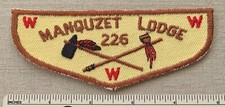VTG OA MANQUZET LODGE 226 Order of the Arrow FLAP PATCH State Line Council WI picture