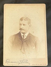 1880s Baseball HOF NY Giants Buck Ewing New York Cabinet Card XRC Oldest Known? picture