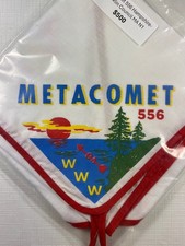Metacomet Lodge 556 Hampshire-Franklin MA N1 Neckerchief RED Bdr (TS1042) picture