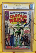 Marvel Super-Heroes #12 6.5 CGC signed by Stan Lee, Origin & 1st Captain Marvel picture