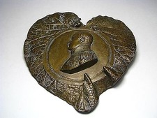 ANTIQUE BRONZE PLAQUE PICTURE Napoleon Bonaparte Emperor of France ca1800s Rare picture