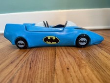 Vintage Blue Batman Batmobile Cookie Jar DC Comics Justice EUC picture