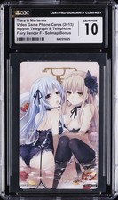 2013 PHONE CARDS  #03 FAIRY FENCER F SOFMAP BONUS TIARA&MARIANNA CGC 10 GEM MINT picture
