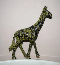 Masai Giraffe Table Paperweight Brass Zoo Animal Idol Bedroom Table Decor RD362 picture