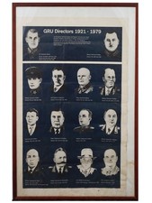 RARE Original GRU Intelligence Display Board 1921–1979 • Cold War Soviet KGB picture