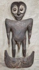 42” Vintage Carved Wood Cameroon Tribal Figure James Willis Huge Statement Piece picture