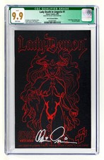 CHAOS COMICS - LADY DEATH IN LINGERIE MICRO PREM. LEATHER COVER SIGNED CGC 9.9 picture