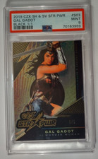 2019 CZX Heros Villains Gal Gadot Wonder Woman Star Power Black 1/1 PSA 9 picture