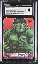 Marvel Artist Sketch Card 1/1 - The Incredible Hulk - Mason Easley - CGC 9 picture