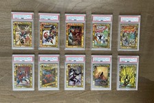 Marvel Spider-Man 10 Card Gold Refractor Set 2024 Topps Chrome PSA 10 /50 picture