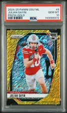 2024 PANINI THE OHIO STATE UNIVERSITY NIL PRIZM GOLD #8 JULIAN SAYIN 1/10 PSA 10 picture