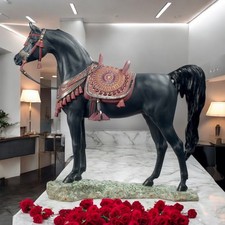 Lladro 01001919 Arabian Pure Breed Black Limited Edition#1919 picture