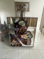 Giant Chanel No 5 Display Piece Advertisement Pop Art Stainless W Stained Glass picture