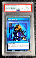 PSA/DNA 9 MINT 8 AUTO 2019 WAYNE GRAYSON / LAST GAMBLE G6991 picture