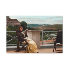 José Ferraz de Almeida Júnior (1850-1899) Reading 1892 - Canvas Wall Art picture