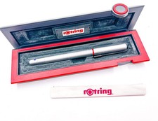 NOS Vintage Rotring 900 matt silver Fountain Pen M Nib set With Holland Box picture